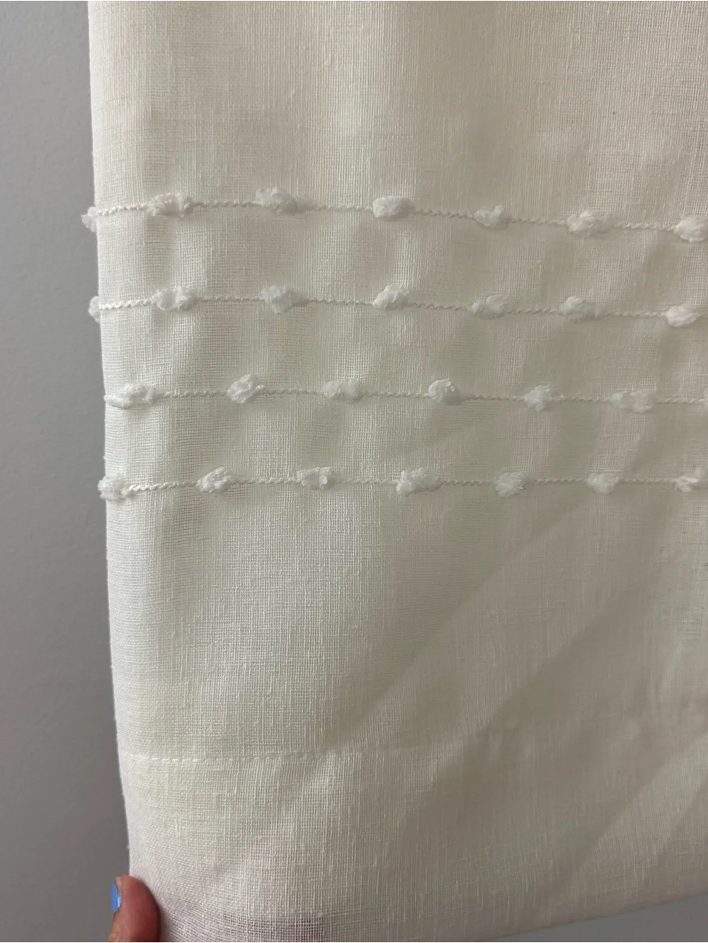 Rod Pocket Curtain Panel - Cream Set of 2 NWT!